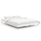 vidaXL Estructura de cama madera contrachapada blanca 135x190 cm vidaXL Estructura de cama madera contrachapada blanca 135x190 cm