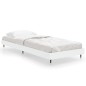 vidaXL Estructura de cama madera contrachapada blanca 75x190 cm vidaXL Estructura de cama madera contrachapada blanca 75x190 cm