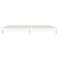 vidaXL Estructura de cama con LED madera maciza blanca 200x200 cm vidaXL Estructura de cama con LED madera maciza blanca 200x200 cm