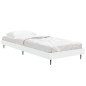 vidaXL Estructura de cama madera contrachapada blanca 75x190 cm vidaXL Estructura de cama madera contrachapada blanca 75x190 cm