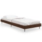 vidaXL Estructura de cama madera contrachapada roble marrón 75x190 cm vidaXL Estructura de cama madera contrachapada roble marrón 75x190 cm