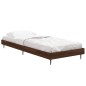 vidaXL Estructura de cama madera contrachapada roble marrón 75x190 cm vidaXL Estructura de cama madera contrachapada roble marrón 75x190 cm