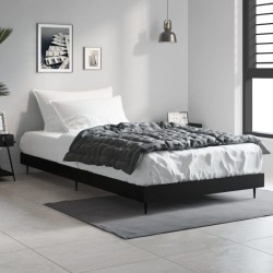 vidaXL Estructura de cama madera contrachapada negra 90x190 cm
