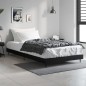 vidaXL Estructura de cama madera contrachapada negra 90x190 cm