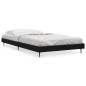 vidaXL Estructura de cama madera contrachapada negra 90x190 cm