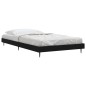 vidaXL Estructura de cama madera contrachapada negra 90x190 cm