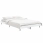 vidaXL Estructura de cama de madera contrachapada blanca 120x190 cm vidaXL Estructura de cama de madera contrachapada blanca 120x190 cm