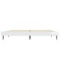 vidaXL Estructura de cama madera contrachapada blanco brillo 140x190cm