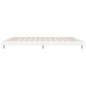 vidaXL Estructura de cama madera contrachapada blanco brillo 140x200cm vidaXL Estructura de cama madera contrachapada blanco brillo 140x200cm