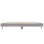 vidaXL Estructura de cama madera contrachapada gris Sonoma 135x190 cm