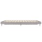 vidaXL Estructura de cama madera contrachapada gris Sonoma 135x190 cm