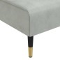vidaXL Sofá diván de terciopelo gris claro vidaXL Sofá diván de terciopelo gris claro