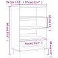 vidaXL Aparador alto madera de ingeniería marrón roble 57x35x90 cm vidaXL Aparador alto madera de ingeniería marrón roble 57x35x90 cm
