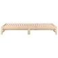 vidaXL Sofá cama extraíble madera maciza de pino 2x(90x190) cm