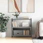 vidaXL Estantería hierro y madera ingeniería gris Sonoma 80x30x78,5 cm vidaXL Estantería hierro y madera ingeniería gris Sonoma 80x30x78,5 cm