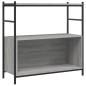 vidaXL Estantería hierro y madera ingeniería gris Sonoma 80x30x78,5 cm vidaXL Estantería hierro y madera ingeniería gris Sonoma 80x30x78,5 cm