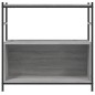 vidaXL Estantería hierro y madera ingeniería gris Sonoma 80x30x78,5 cm vidaXL Estantería hierro y madera ingeniería gris Sonoma 80x30x78,5 cm