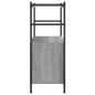 vidaXL Estantería hierro y madera ingeniería gris Sonoma 80x30x78,5 cm vidaXL Estantería hierro y madera ingeniería gris Sonoma 80x30x78,5 cm