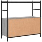 vidaXL Estantería hierro y madera ingeniería gris Sonoma 80x30x78,5 cm vidaXL Estantería hierro y madera ingeniería gris Sonoma 80x30x78,5 cm