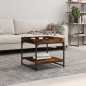 vidaXL Mesa de centro madera ingeniería roble ahumado 49,5x49,5x45 cm vidaXL Mesa de centro madera ingeniería roble ahumado 49,5x49,5x45 cm
