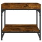vidaXL Mesa de centro madera ingeniería roble ahumado 49,5x49,5x45 cm vidaXL Mesa de centro madera ingeniería roble ahumado 49,5x49,5x45 cm