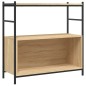 vidaXL Estantería hierro madera ingeniería roble Sonoma 80x30x78,5 cm vidaXL Estantería hierro madera ingeniería roble Sonoma 80x30x78,5 cm