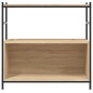 vidaXL Estantería hierro madera ingeniería roble Sonoma 80x30x78,5 cm vidaXL Estantería hierro madera ingeniería roble Sonoma 80x30x78,5 cm
