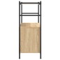 vidaXL Estantería hierro madera ingeniería roble Sonoma 80x30x78,5 cm vidaXL Estantería hierro madera ingeniería roble Sonoma 80x30x78,5 cm