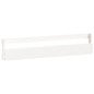 vidaXL Estantes zapatos de pared 2 uds madera pino blanco 110x9x23cm vidaXL Estantes zapatos de pared 2 uds madera pino blanco 110x9x23cm