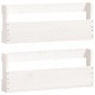 vidaXL Estantes de zapatos de pared 2 uds madera pino blanco 59x9x23cm vidaXL Estantes de zapatos de pared 2 uds madera pino blanco 59x9x23cm