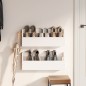 vidaXL Estantes de zapatos de pared 2 uds madera pino blanco 59x9x23cm vidaXL Estantes de zapatos de pared 2 uds madera pino blanco 59x9x23cm
