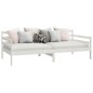 vidaXL Sofá cama madera maciza de pino blanco 90x200 cm vidaXL Sofá cama madera maciza de pino blanco 90x200 cm