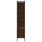 vidaXL Estantería con puertas madera marrón roble 76,5x30x154,5 cm vidaXL Estantería con puertas madera marrón roble 76,5x30x154,5 cm