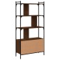 vidaXL Estantería con puertas madera marrón roble 76,5x30x154,5 cm vidaXL Estantería con puertas madera marrón roble 76,5x30x154,5 cm