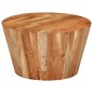vidaXL Mesa de centro de madera maciza de acacia Ø52x30 cm vidaXL Mesa de centro de madera maciza de acacia Ø52x30 cm