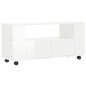 vidaXL Mueble de TV madera de ingeniería blanco brillo 102x34,5x43 cm vidaXL Mueble de TV madera de ingeniería blanco brillo 102x34,5x43 cm