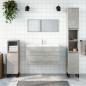 vidaXL Armario de baño con espejo madera de ingeniería gris hormigón vidaXL Armario de baño con espejo madera de ingeniería gris hormigón