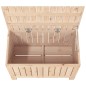vidaXL Caja de almacenaje jardín madera maciza de pino 76x42,5x54 cm vidaXL Caja de almacenaje jardín madera maciza de pino 76x42,5x54 cm