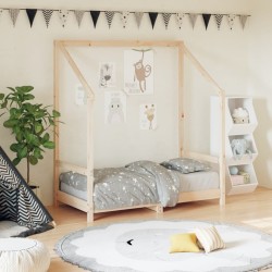 vidaXL Estructura de cama para niños madera maciza de pino 70x140 cm
