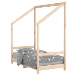 vidaXL Estructura de cama para niños madera maciza de pino 70x140 cm