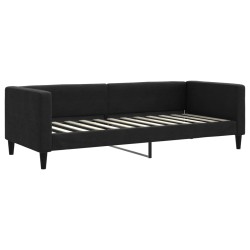 vidaXL Sofá cama tela negro 80x200 cm