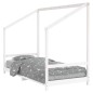 vidaXL Estructura de cama para niños madera de pino blanco 90x200 cm vidaXL Estructura de cama para niños madera de pino blanco 90x200 cm