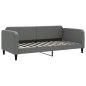 vidaXL Sofá cama tela gris oscuro 90x200 cm vidaXL Sofá cama tela gris oscuro 90x200 cm