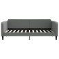 vidaXL Sofá cama tela gris oscuro 90x200 cm vidaXL Sofá cama tela gris oscuro 90x200 cm