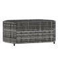vidaXL Set de muebles de jardín 4 pzas y cojines ratán sintético gris vidaXL Set de muebles de jardín 4 pzas y cojines ratán sintético gris