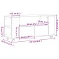 vidaXL Mueble de TV madera de ingeniería gris hormigón 102x34,5x43 cm vidaXL Mueble de TV madera de ingeniería gris hormigón 102x34,5x43 cm