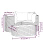 vidaXL Set muebles de jardín 4 piezas y cojines ratán sintético marrón vidaXL Set muebles de jardín 4 piezas y cojines ratán sintético marrón