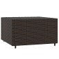 vidaXL Set muebles de jardín 4 piezas y cojines ratán sintético marrón vidaXL Set muebles de jardín 4 piezas y cojines ratán sintético marrón