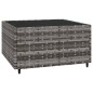 vidaXL Set de muebles de jardín 4 pzas y cojines ratán sintético gris vidaXL Set de muebles de jardín 4 pzas y cojines ratán sintético gris