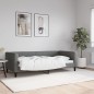 vidaXL Sofá cama tela gris oscuro 90x190 cm